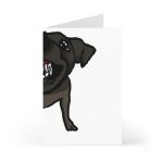 Tarjetas de felicitacion (7 uds.) - Camiseta «Ca que lladra no mossega»