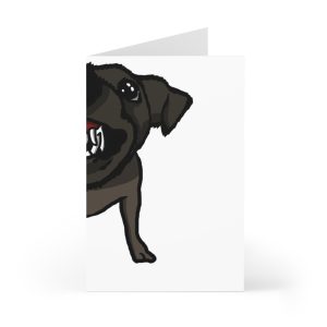 Tarjetas de felicitacion (7 uds.) - Camiseta «Ca que lladra no mossega»