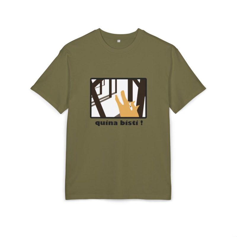 Camiseta oversize gruesa - Verde oliva - Bisti – Quina bisti!