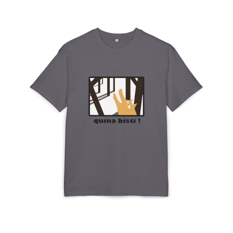 Camiseta oversize gruesa - Gris iman - Bisti – Quina bisti!