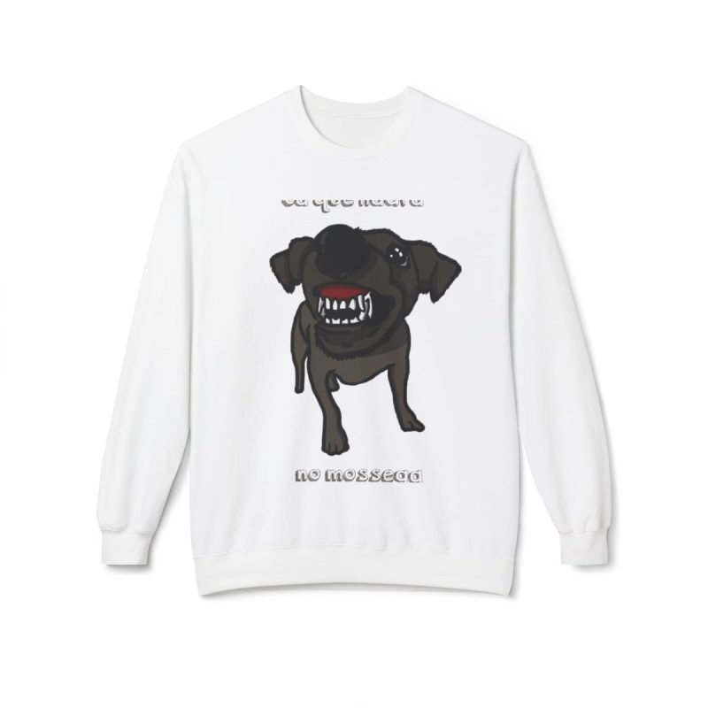 Sudadera Softstyle cuello redondo - Blanco - Camiseta «Ca que lladra no mossega» Sudadera Softstyle cuello redondo - Blanco - Camiseta «Ca que lladra no mossega»