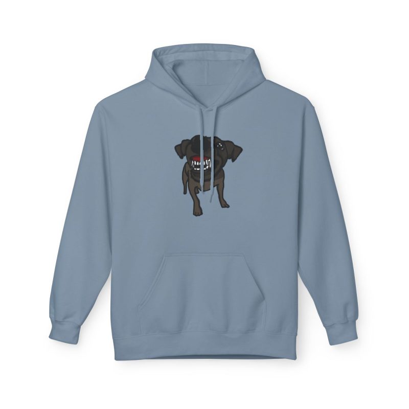 Sudadera Softstyle con capucha - Azul piedra - Camiseta «Ca que lladra no mossega»