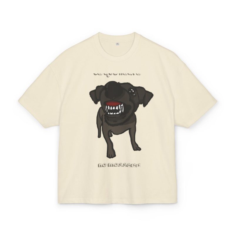 Camiseta box ultra gruesa - Arena - Camiseta «Ca que lladra no mossega»