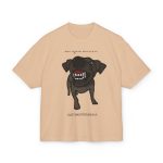 Camiseta box ultra gruesa - Beis - Camiseta «Ca que lladra no mossega»
