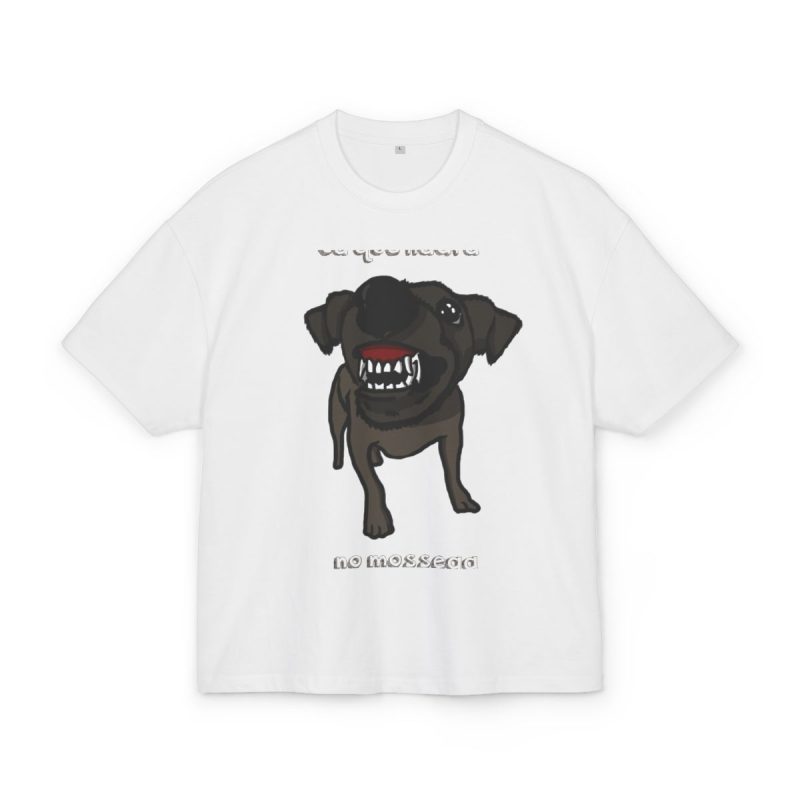 Camiseta box ultra gruesa - Blanco - Camiseta «Ca que lladra no mossega»