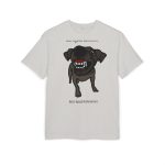 Camiseta oversize gruesa - Gris jaspeado claro - Camiseta «Ca que lladra no mossega» Camiseta oversize gruesa - Gris jaspeado claro - Camiseta «Ca que lladra no mossega»
