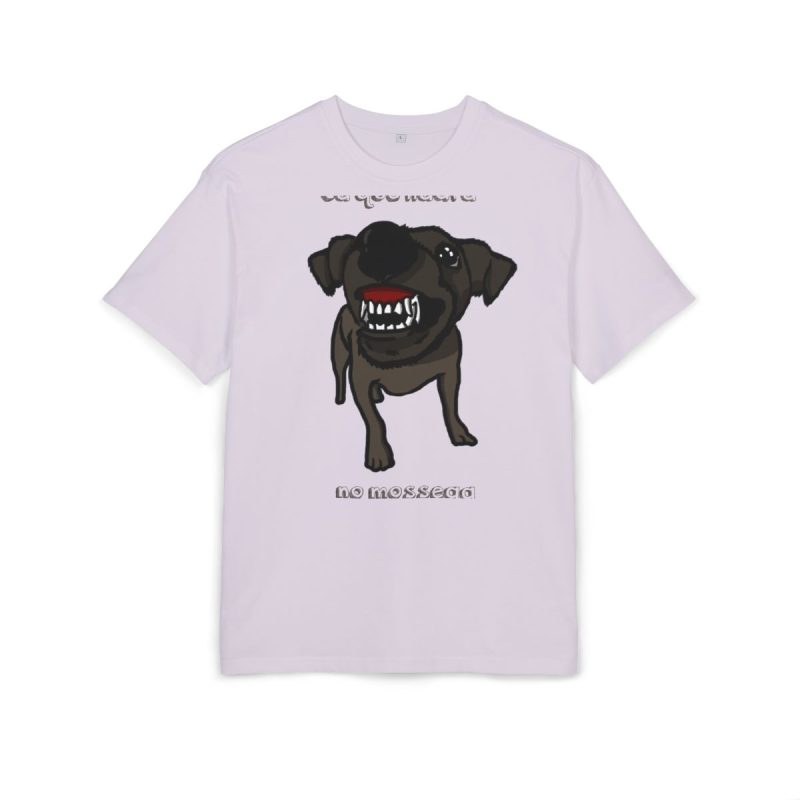 Camiseta oversize gruesa - Lila - Camiseta «Ca que lladra no mossega»