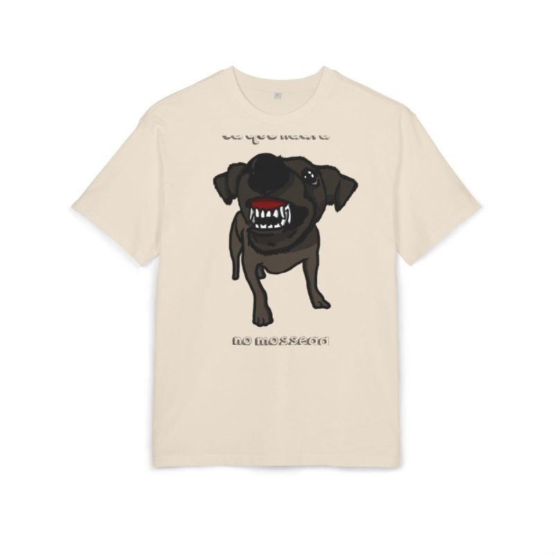 Camiseta oversize gruesa - Arena - Camiseta «Ca que lladra no mossega»
