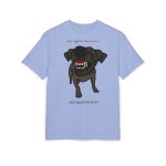 Camiseta oversize gruesa - Azul violeta - Camiseta «Ca que lladra no mossega» Camiseta oversize gruesa - Azul violeta - Camiseta «Ca que lladra no mossega»