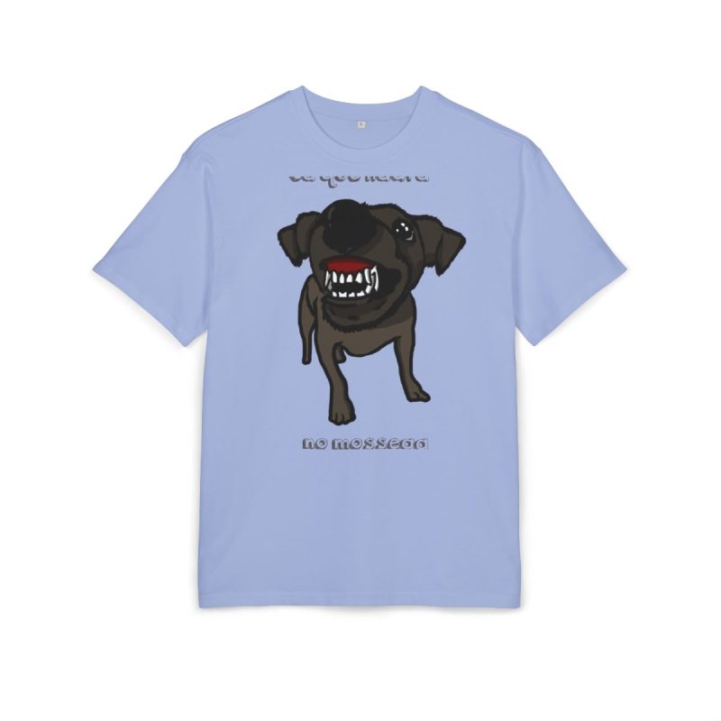 Camiseta oversize gruesa - Azul violeta - Camiseta «Ca que lladra no mossega»