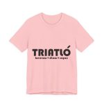 Camiseta jersey manga corta - Rosa - Triatló: berenar + dinar + sopar