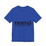 Camiseta jersey manga corta - Azul royal autentico - Triatló: berenar + dinar + sopar