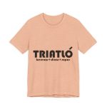 Camiseta jersey manga corta - Melocoton jaspeado - Triatló: berenar + dinar + sopar