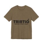 Camiseta jersey manga corta - Verde oliva jaspeado - Triatló: berenar + dinar + sopar
