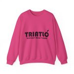 Sudadera cuello redondo - Fucsia intenso - Triatló: berenar + dinar + sopar