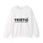 Sudadera cuello redondo - Blanco - Triatló: berenar + dinar + sopar