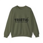 Sudadera cuello redondo - Verde militar - Triatló: berenar + dinar + sopar