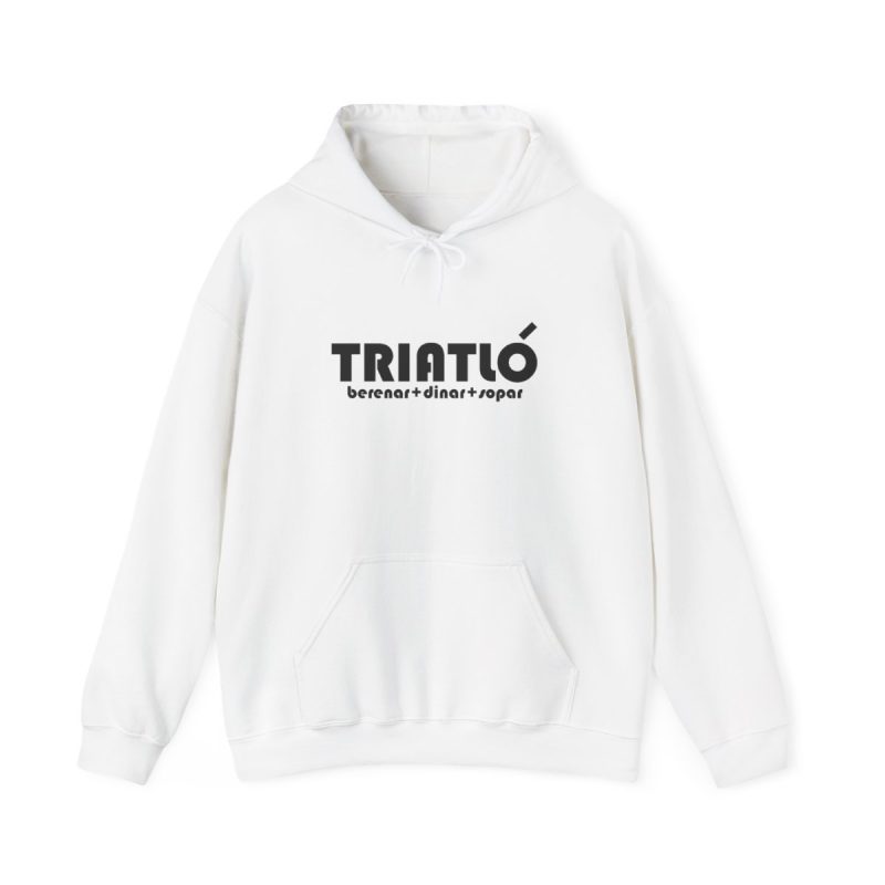 Sudadera con capucha - Blanco - Triatló: berenar + dinar + sopar