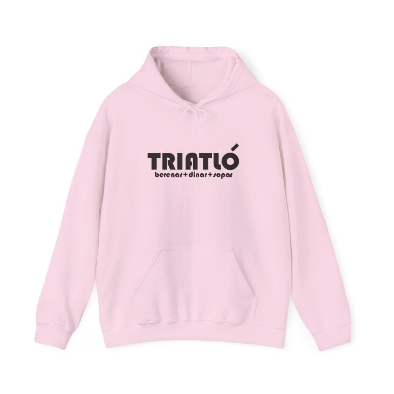 Sudadera con capucha - Rosa claro - Triatló: berenar + dinar + sopar