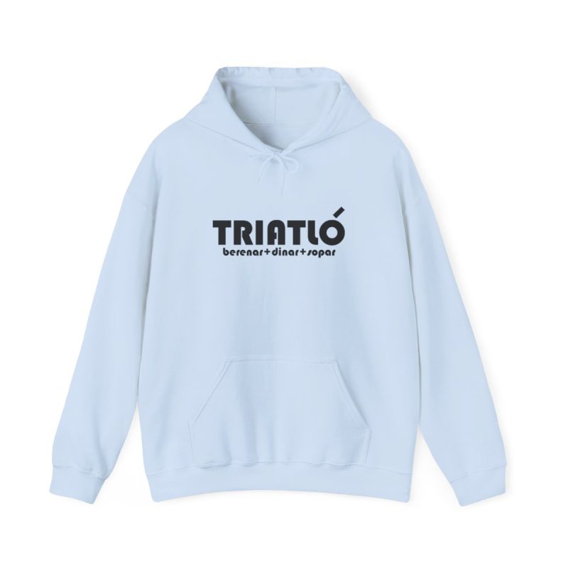 Sudadera con capucha - Azul claro - Triatló: berenar + dinar + sopar