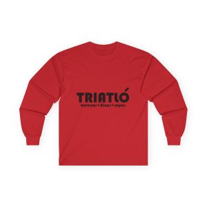 Camiseta manga larga - Rojo - Triatló: berenar + dinar + sopar