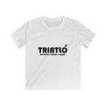 Camiseta infantil Softstyle - Blanco - Triatló: berenar + dinar + sopar