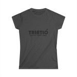 Camiseta mujer Softstyle - Gris oscuro jaspeado - Triatló: berenar + dinar + sopar