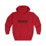 Sudadera con capucha y cremallera - Rojo fuego - Triatló: berenar + dinar + sopar Sudadera con capucha y cremallera - Rojo fuego - Triatló: berenar + dinar + sopar
