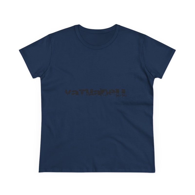 Camiseta mujer algodon medio - Azul marino - Camiseta unisex «Vatuadell»