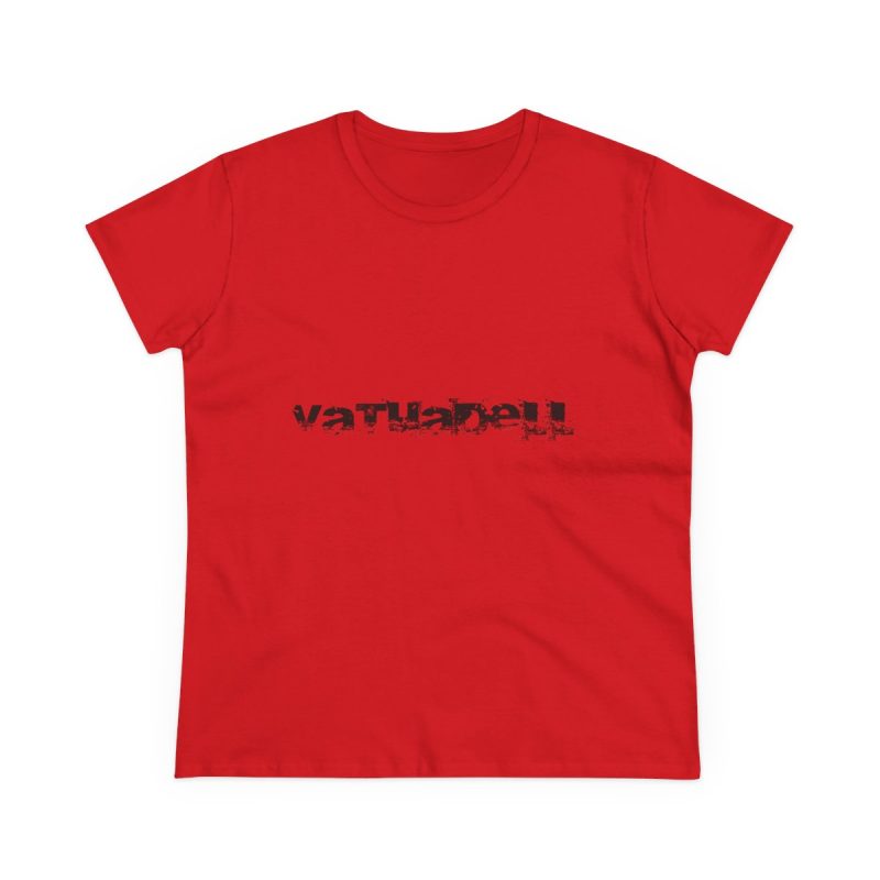 Camiseta mujer algodon medio - Rojo - Camiseta unisex «Vatuadell»