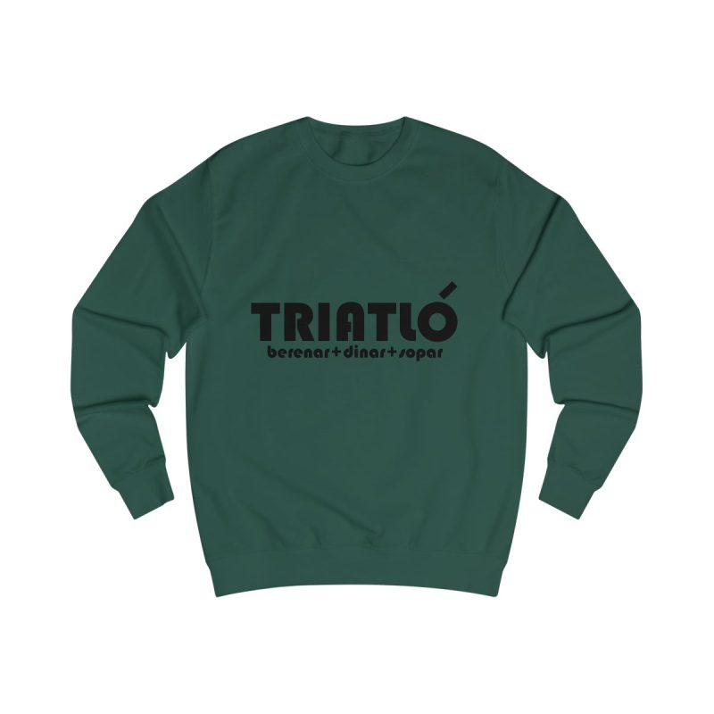 Sudadera clasica - Verde botella - Triatló: berenar + dinar + sopar