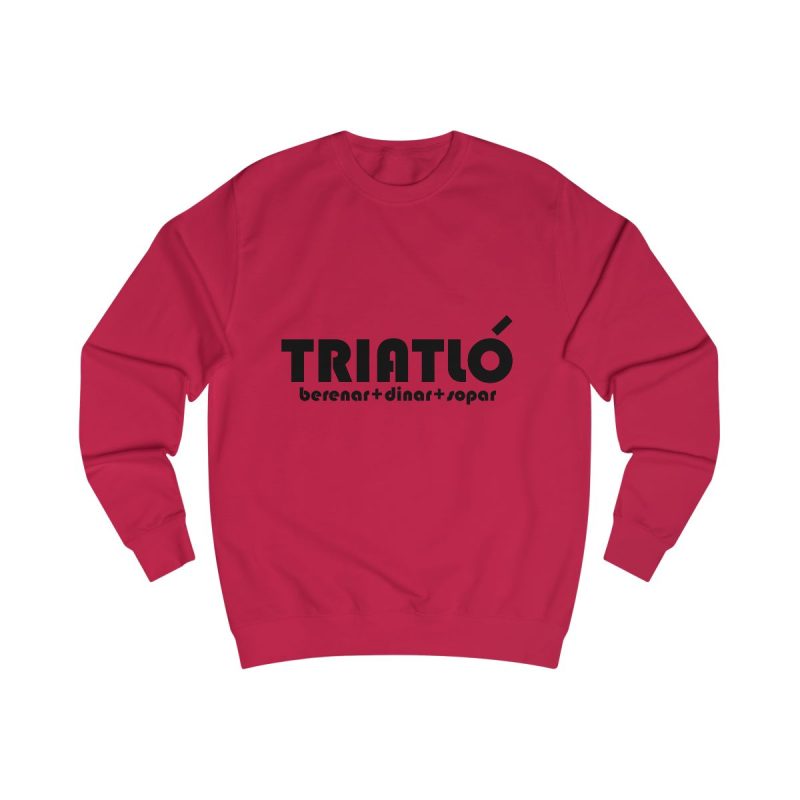 Sudadera clasica - Rojo fuego - Triatló: berenar + dinar + sopar