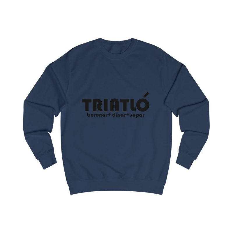 Sudadera clasica - Azul marino Oxford - Triatló: berenar + dinar + sopar
