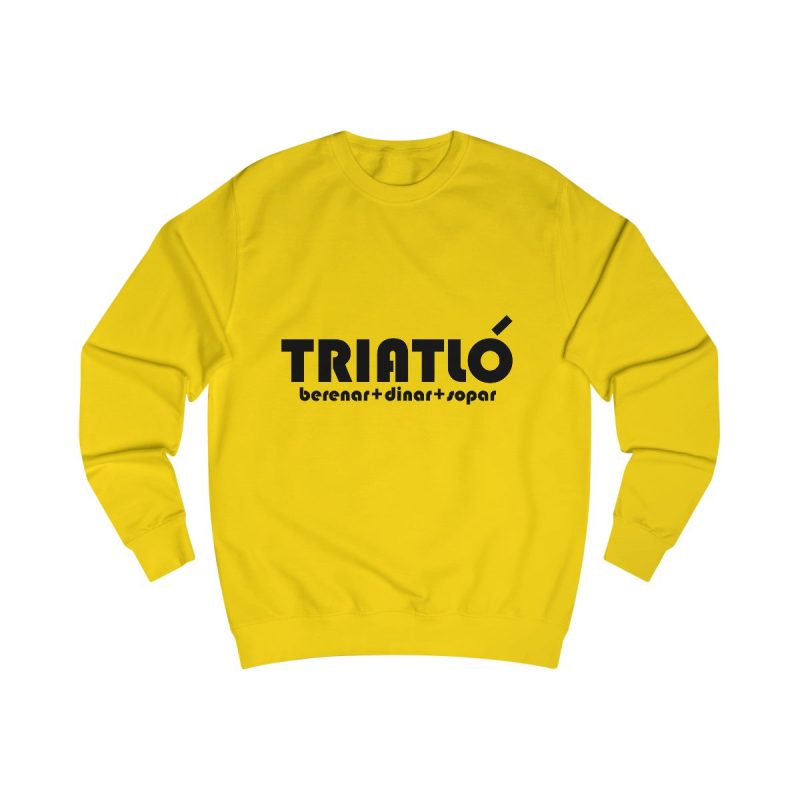 Sudadera clasica - Amarillo sol - Triatló: berenar + dinar + sopar