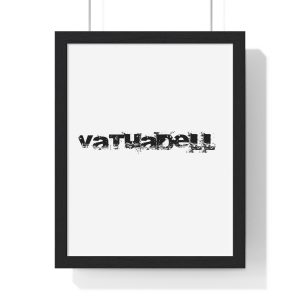 Poster enmarcado vertical - Negro - Camiseta unisex «Vatuadell»