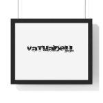 Poster enmarcado horizontal - Negro - Camiseta unisex «Vatuadell» Poster enmarcado horizontal - Negro - Camiseta unisex «Vatuadell»