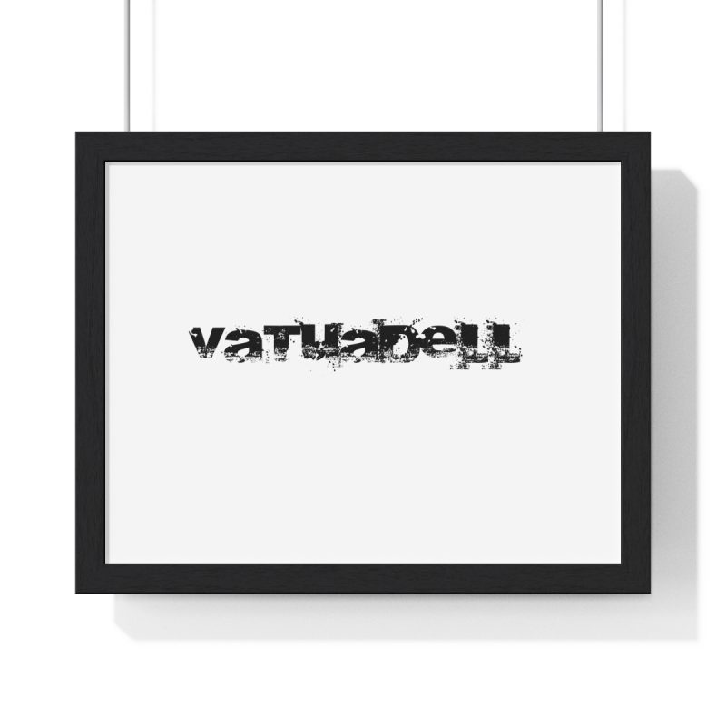 Poster enmarcado horizontal - Negro - Camiseta unisex «Vatuadell» Poster enmarcado horizontal - Negro - Camiseta unisex «Vatuadell»