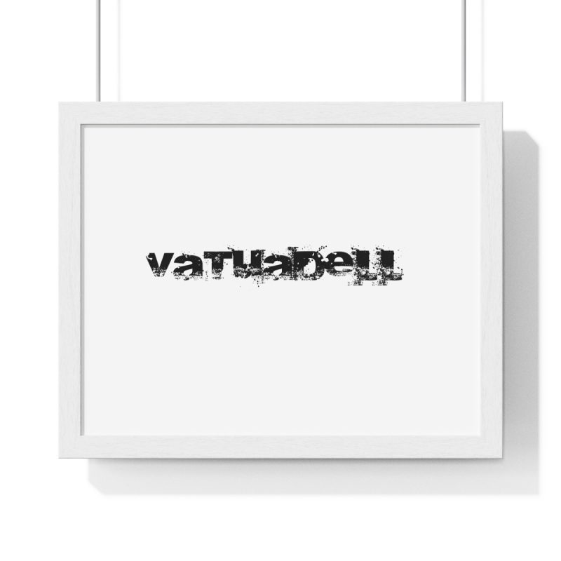 Poster enmarcado horizontal - Blanco - Camiseta unisex «Vatuadell»