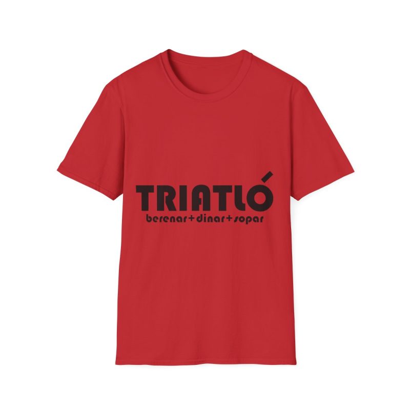 Camiseta Softstyle - Rojo - Triatló: berenar + dinar + sopar