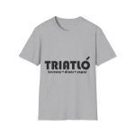 Camiseta Softstyle - Gris deportivo - Triatló: berenar + dinar + sopar Camiseta Softstyle - Gris deportivo - Triatló: berenar + dinar + sopar