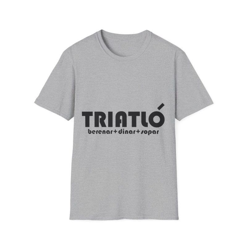 Camiseta Softstyle - Gris deportivo - Triatló: berenar + dinar + sopar