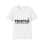 Camiseta Softstyle - Blanco - Triatló: berenar + dinar + sopar Camiseta Softstyle - Blanco - Triatló: berenar + dinar + sopar