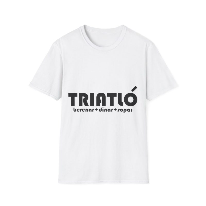 Camiseta Softstyle - Blanco - Triatló: berenar + dinar + sopar