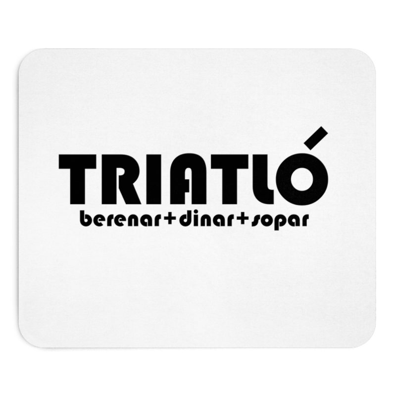 Alfombrilla de raton - Triatló: berenar + dinar + sopar Alfombrilla de raton - Triatló: berenar + dinar + sopar