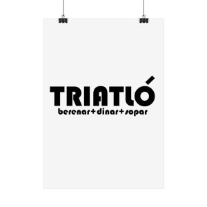 Poster - Triatló: berenar + dinar + sopar