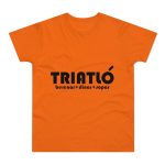 Camiseta hombre punto liso - Naranja - Triatló: berenar + dinar + sopar