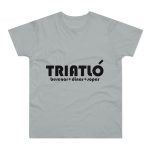 Camiseta hombre punto liso - Gris Pacifico - Triatló: berenar + dinar + sopar
