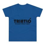 Camiseta hombre punto liso - Azul royal intenso - Triatló: berenar + dinar + sopar