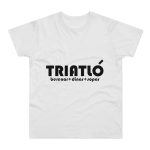 Camiseta hombre punto liso - Blanco - Triatló: berenar + dinar + sopar