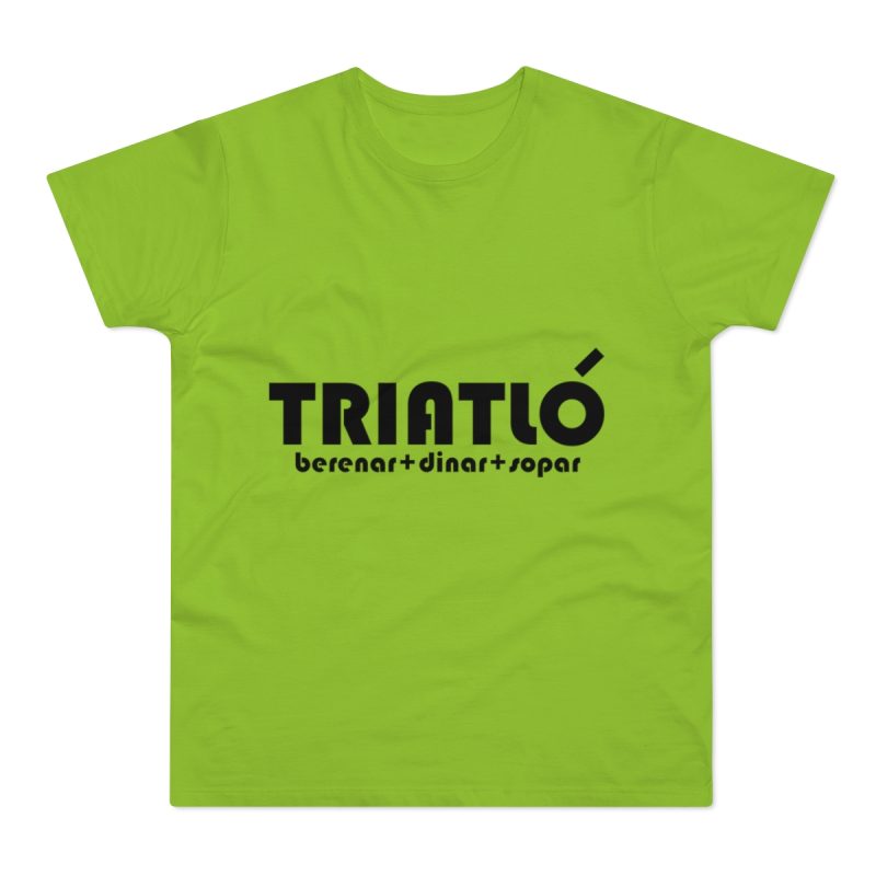 Camiseta hombre punto liso - Verde orquidea - Triatló: berenar + dinar + sopar